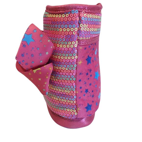 JoJo Siwa Slippers JoJo Siwa Boot Slippers JoJo Siwa Bootie Slippers Size 9/10 - Picture 7 of 12